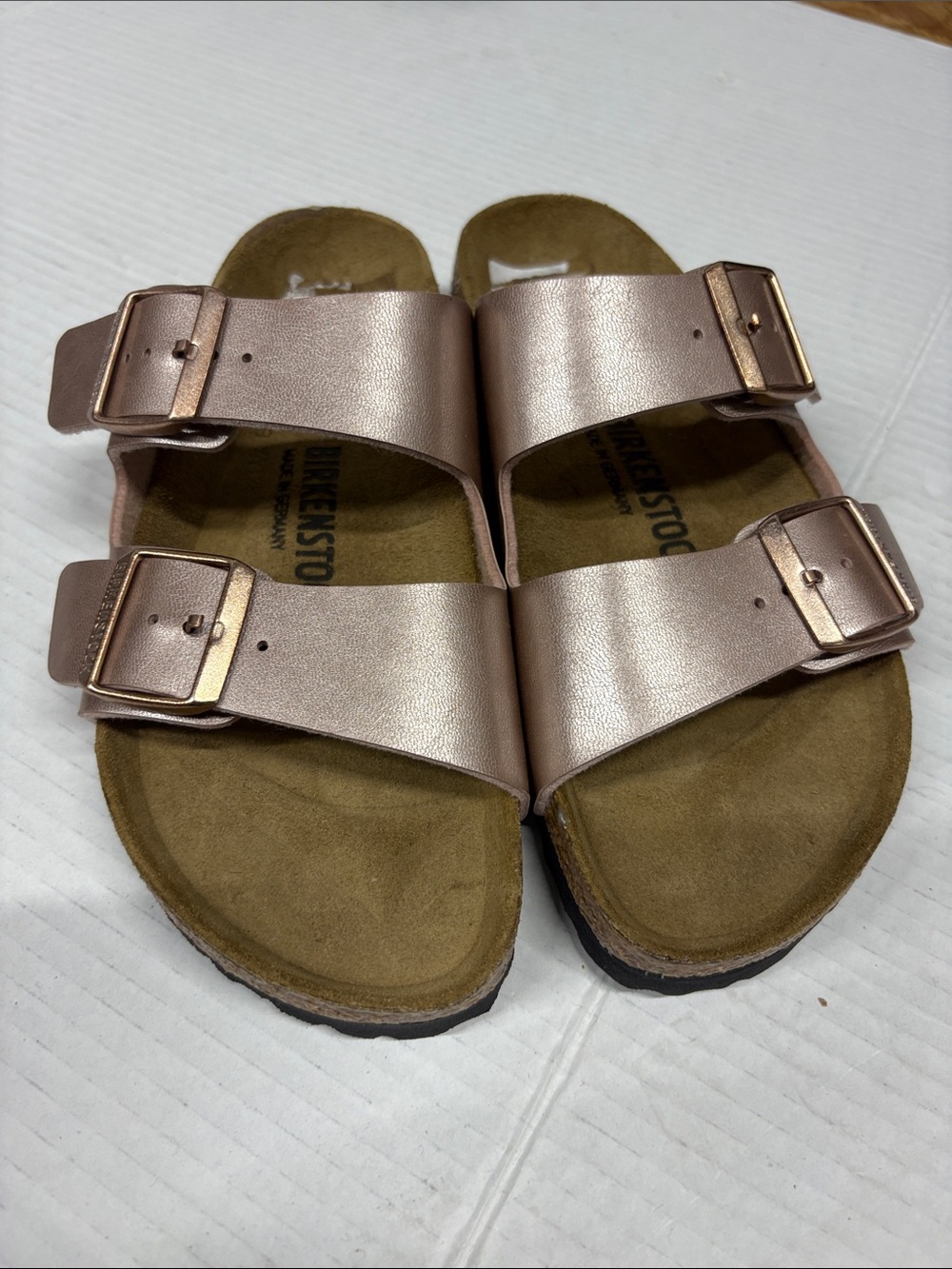 Birkenstock Arizona Sandals - Metallic Rose